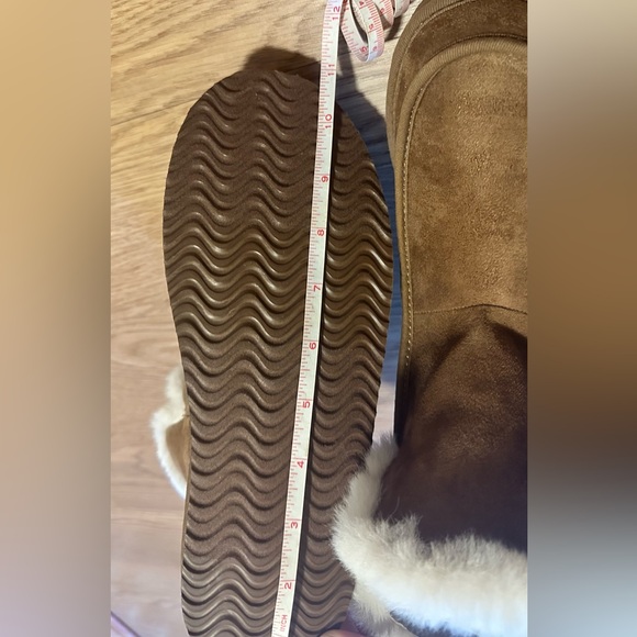 NWT AMERICAN EAGLE size 8 Women’s Brown Fuzz Lined Winter Boots - Picture 5 of 5